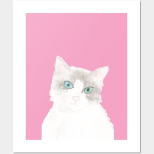 cute cat Posters and Art